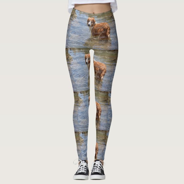 Haustier-Fotodenkmal | KUNDENSPEZIFISCHES DIY Leggings (Vorderseite)
