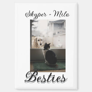 Haustier Freunde beste Freundin Name Haustier Foto Magnet