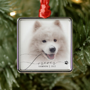 Haustier-Gedenkstätte Benutzerdefinierter Foto-H Ornament Aus Metall