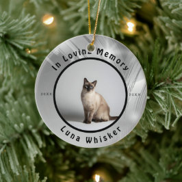 Haustier-Gedenkstätte In Liebevollem Gedenken Katz Keramik Ornament