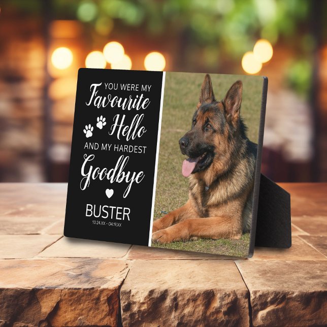 Haustier-Gedenkstätte | Katze Hund Andenken Fotoplatte (Von Creator hochgeladen)