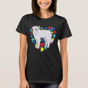 Haustier Great Pyrenees Autismus-Bewusstseinsmonat T-Shirt