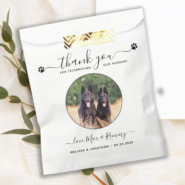 Haustier Hochzeit Custom Foto Hund Leckerei Doggie Geschenktütchen (Von Creator hochgeladen)