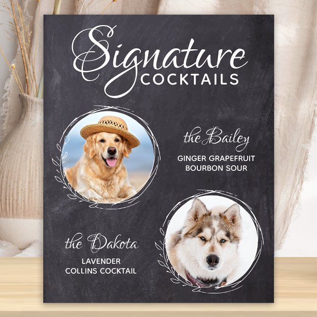 Haustier Hochzeittrinken Hund Bar Signature Cockta Poster (Von Creator hochgeladen)