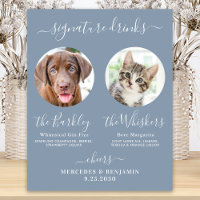 Haustier Hund Hochzeit Signatur Drinks Foto trosty
