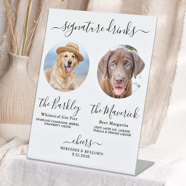 Haustier Hund Hochzeit Unterschrift Getränke Custo Sockelschild (Von Creator hochgeladen)