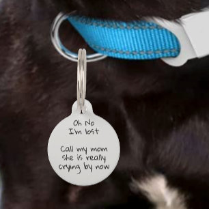 Haustier Hund Katze Lustig Humor Anpassen ID Haustiermarke