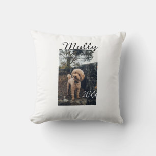 Haustier Hund Katze Tier Geburtstagsfoto modern Ja Kissen