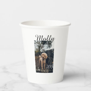 Haustier Hund Katze Tier Geburtstagsfoto modern Ja Pappbecher