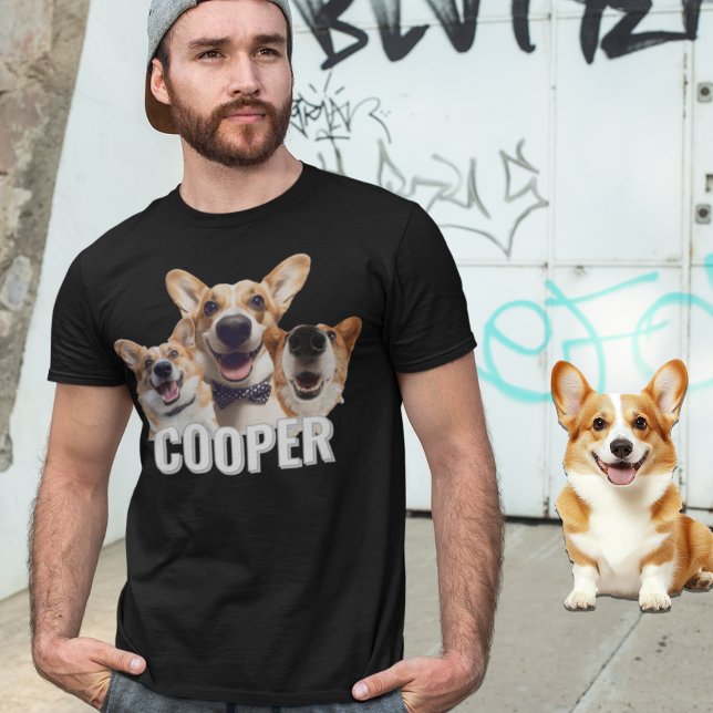 Haustier Hund nach Maß Personalisiertes Foto T-Shirt (Von Creator hochgeladen)