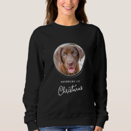 Haustier Hund Weihnachten Personalisiertes Foto Ur Sweatshirt