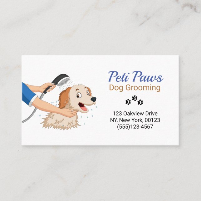 Haustier-Hundeschmied-Servicekarte Visitenkarte (Vorderseite)