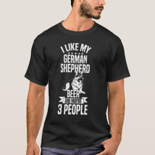 Haustier Ich mag meinen deutschen Schäferhund T-Shirt