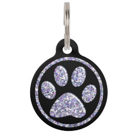 Haustier Identifikations-Umbau - lt Purple Bling Tiermarke