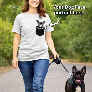Haustier in meiner Tasche Foto und Name Benutzerde T-Shirt