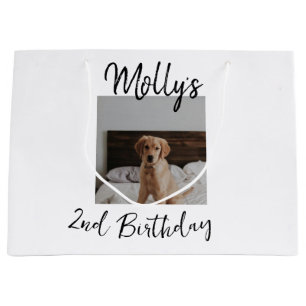 Haustier Katze Geburtstag Foto modern Große Geschenktüte