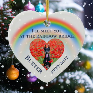 Haustier Katze Rainbow Bridge Foto Custom Keramik Ornament