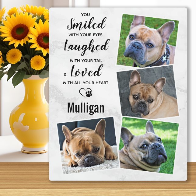 Haustier-Loss-Geschenk - Moderne Marmorpfeife-Hund Fotoplatte (Von Creator hochgeladen)