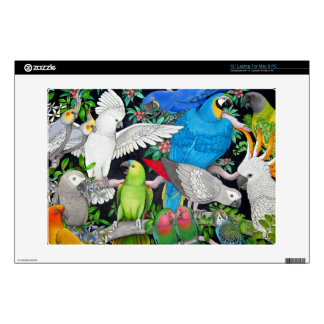 Haustier-Papageien der Welthaut Laptop Skins
