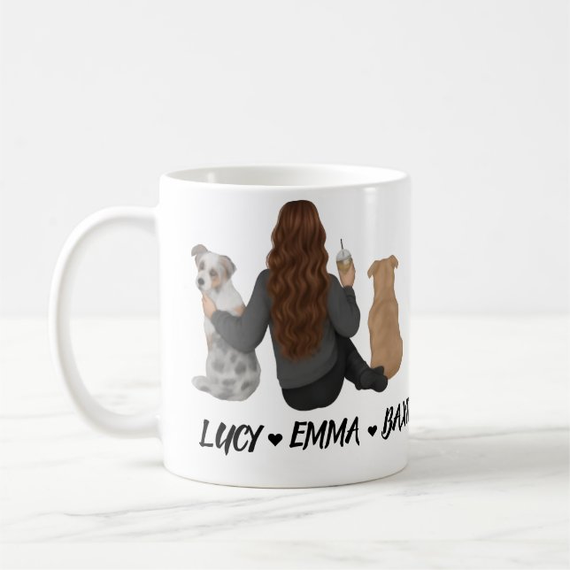 Haustier Personalisierter Hund Lover Mama Kaffeetasse (Links)