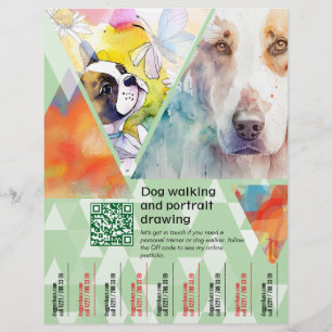 Haustier-Portrait-Flugblätter Flyer