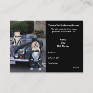 Haustier-Produkte u. Dienstleistungen Visitenkarte