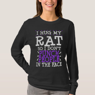 Haustier Ratte Besitzer Gag Schlag Leute Mama Pap T-Shirt