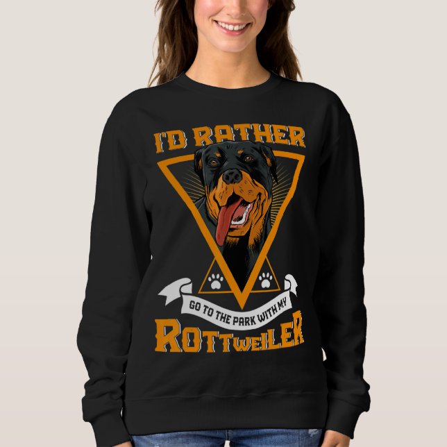 Haustier Rottweiler Hund Sweatshirt (Vorderseite)