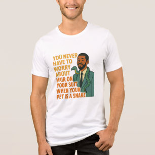 Haustier Schlange Keine Haare Anzug Lustig Grafik Tri-Blend Shirt