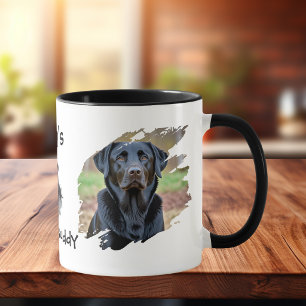 Haustier schwarzer Labrador Foto Papa's Personalis Tasse