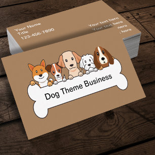 Haustier-Service-Hund-Thema Visitenkarte
