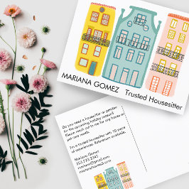 Haustier Sitting Haustier Sittisitter Niedlich ein Postkarte