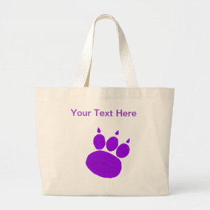 Haustier-sitzender Service-Tatzen-Druck Jumbo Stoffbeutel