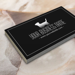 Haustier-Sorgfalt-einfacher schlichter Hund Visitenkarte