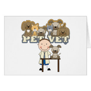 Haustier-Tierarzt-weiße männliche T - Shirts und