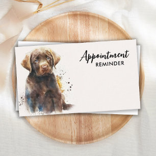 Haustier Trainer Labrador Retriever Wasserfarben K Terminkarte