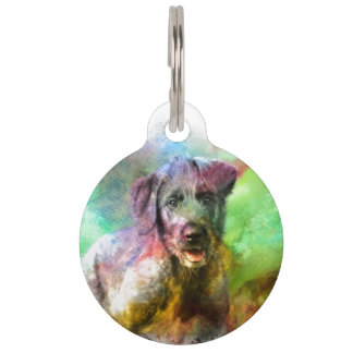 Haustier-Umbauirischer Wolfhound 001 Tiernamensmarke