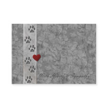 Haustier-Verlust-Beileids-Geschäfts-Karte