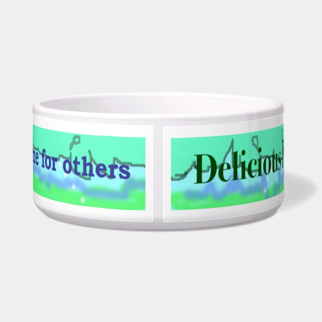 Haustier-Wasser-Schüssel Napf (Rückseite)