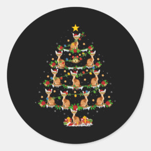 Haustier Weihnachten Weihnachten Weihnachten Runder Aufkleber