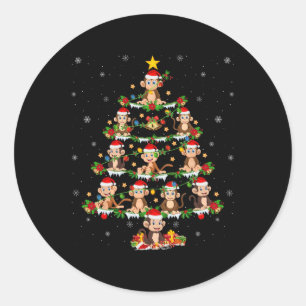 Haustier Weihnachten Weihnachten Weihnachtsweih Runder Aufkleber