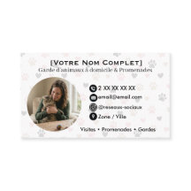 Haustierbetreuung personalisierbare Visitenkarte