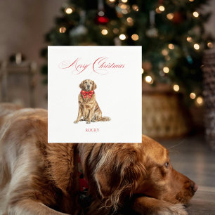 Haustierbild Weihnachtscocktail Serviette