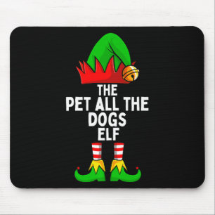 Haustiere aller Hunde Elf passende Familie Weihnac Mousepad