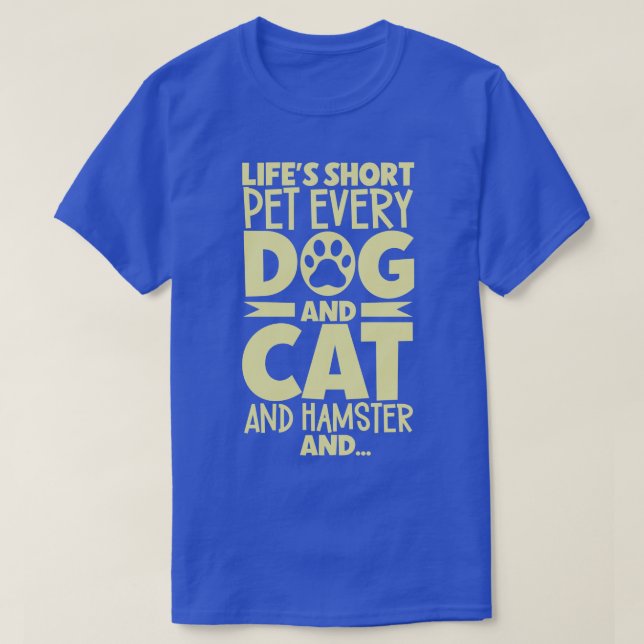 Haustiere aller Tierpfleger T-Shirt (Design vorne)