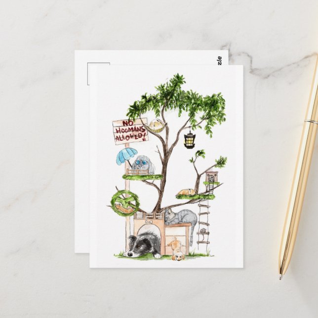 Haustiere Clubhouse - DNM Postkarten (Vorderseite/Rückseite Beispiel)