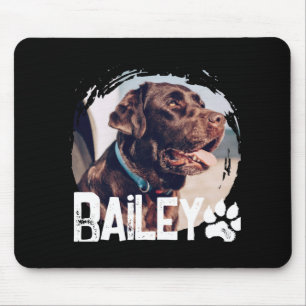 Haustiere Einfach Modern Cool Nge Name Und Foto Mousepad