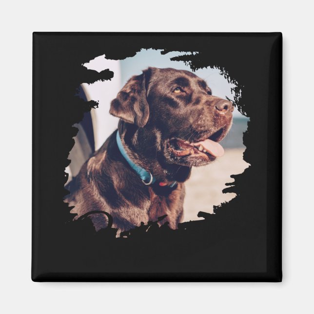 Haustiere Einfach Moderne Coole Tygraphie Name Und Magnet (Vorne)