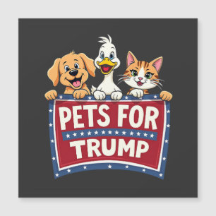 Haustiere für Trump Cats Maga Hunde Wahl Magnetkarte