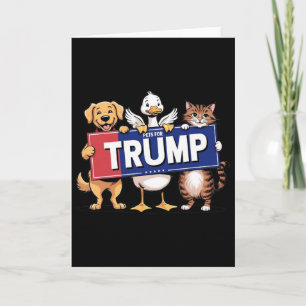 Haustiere Katze Ente Hund Für Trump  Karte